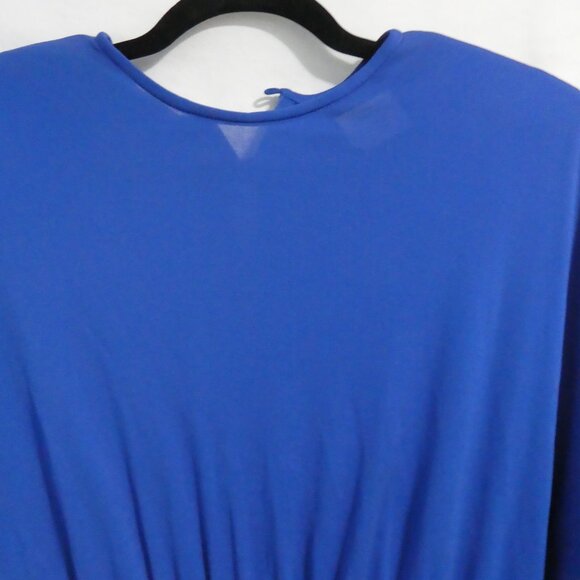 RANDY COLLECTIONS | size 14 | Elegant Blue Long Sleeve Event Party Dress - Picture 4 of 16